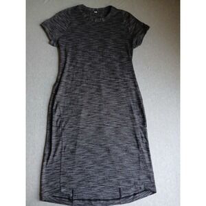 lululemon athletica Heather Charcoal Short-Sleeve Mini Dress